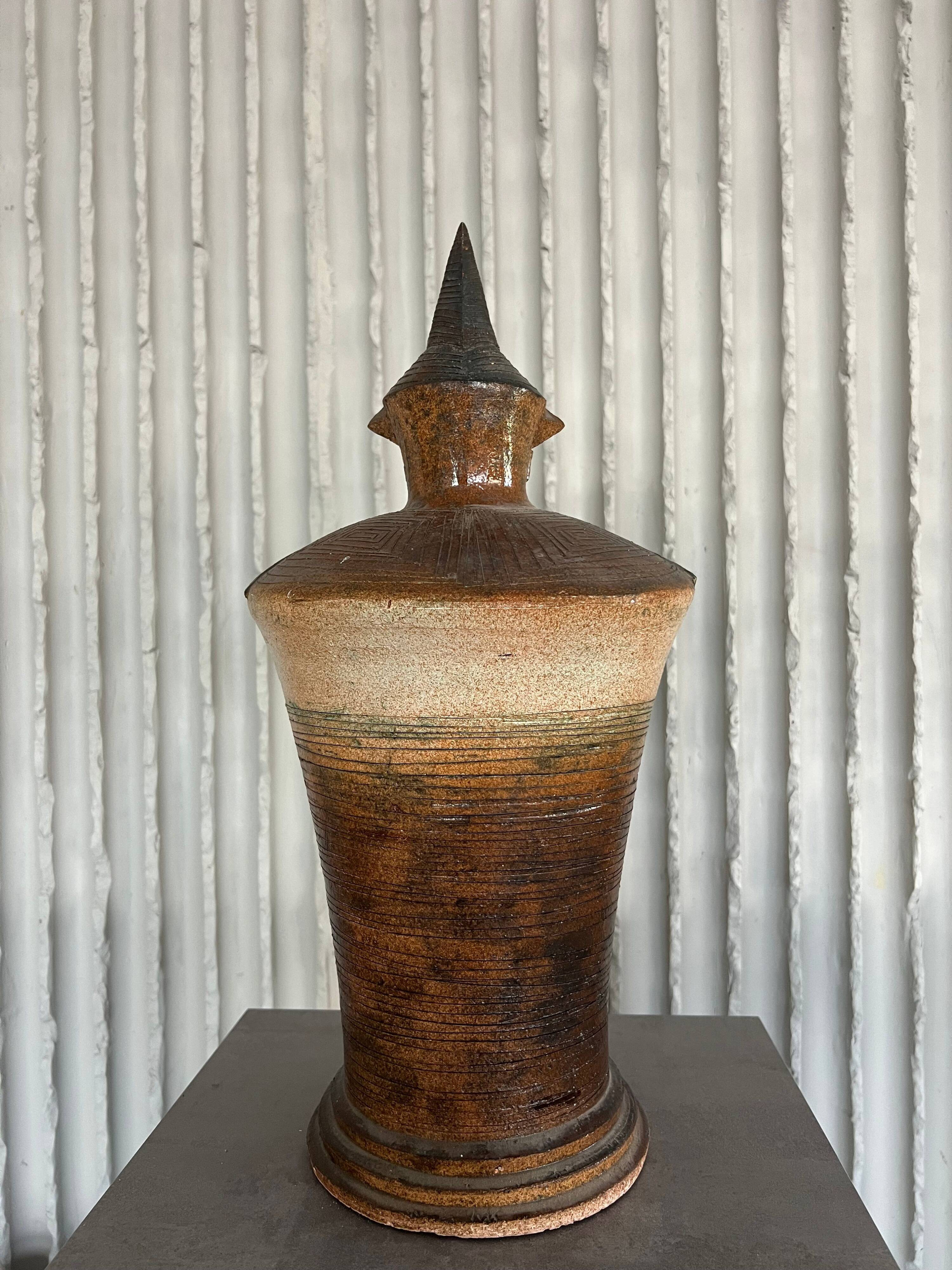 XXL (40-80cm) ceramic chess set by Maria Kenarova