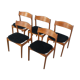 1950s dining chairs, Erik Buch