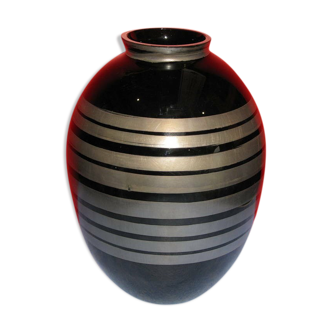 Vase ovoïde peint époque 1930