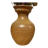 Brown ceramic vase