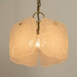 1 of 3 Small Murano glass pendant by Kalmar, Germany, 1960s