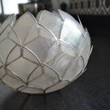 Flower-shaped mother-of-pearl lampshade