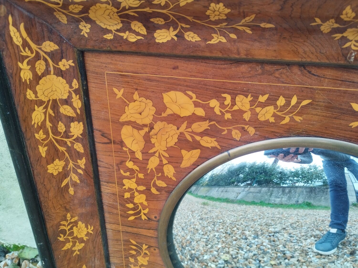 Vintage witch sun mirror antique