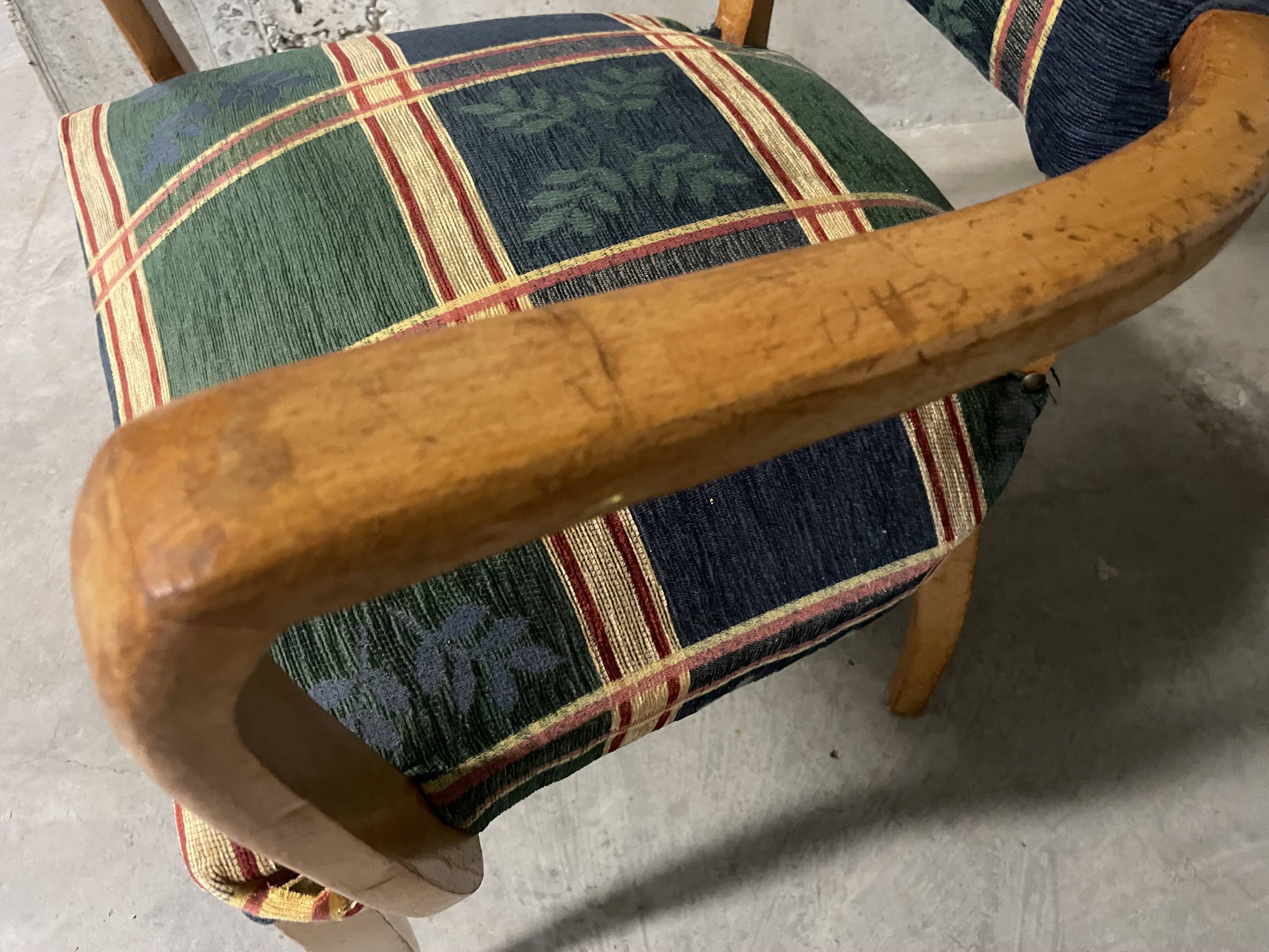 Fauteuil bridge années 50