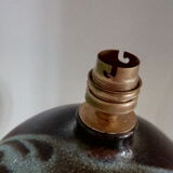 Enamelled stoneware lamp foot