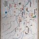 Old vintage school poster Normandy Paris basin