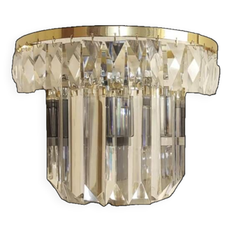 Glass wall light, Italy 1950