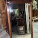 Very large trumeau mirror from the Art Nouveau period in mahogany / h 196cm
