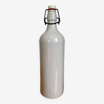 Vintage gray white MKM stoneware bottle