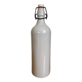 Bouteille en grès MKM blanc gris vintage