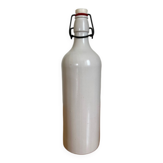 Vintage gray white MKM stoneware bottle