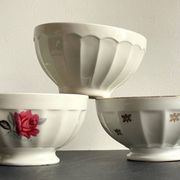 BOWLS Ceramic Pink and Gold VINTAGE