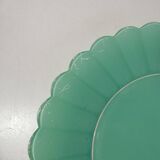 Vintage mint flower Duralex cake dish