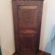 Walnut corner cabinet (notch)