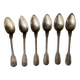 Silver-plated metal spoons