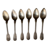 Silver-plated metal spoons