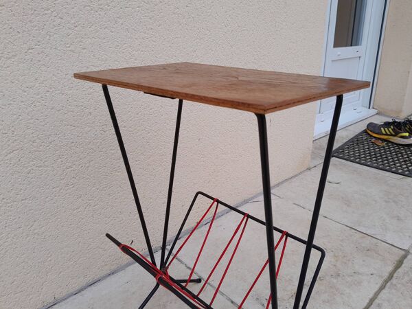 Table d appoint porte revue scoubidou vintage