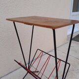 Table d appoint porte revue scoubidou vintage