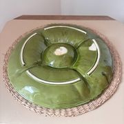 Sunflower plate slipware