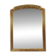 Large vintage gold mirror in Louis XVI style – fluted frame and floral decoration.