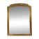 Large vintage gold mirror in Louis XVI style – fluted frame and floral decoration.