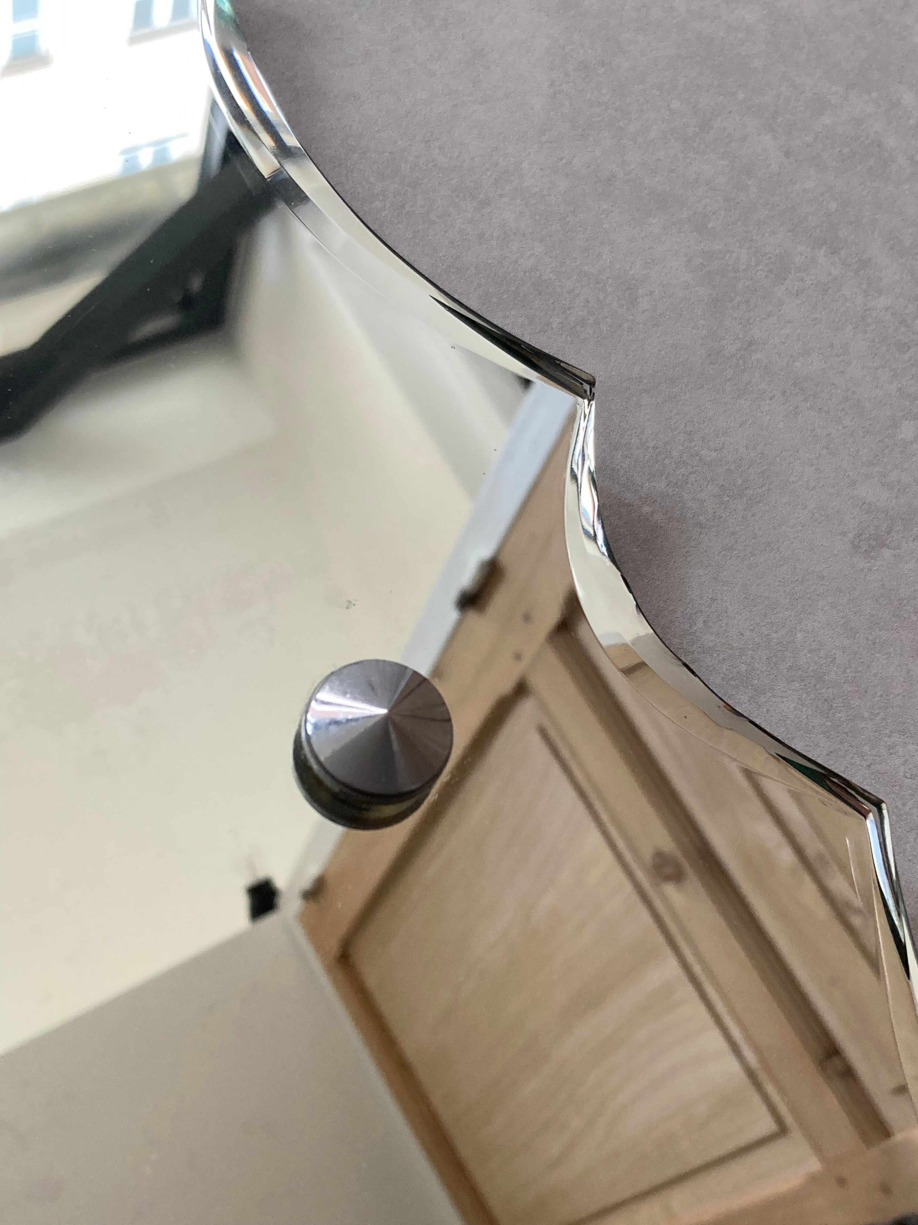 Beveled mirror 50s, 54x39 cm