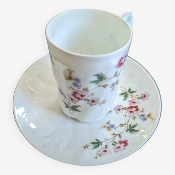 Limoges porcelain coffee cup Giraud