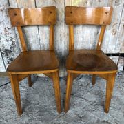 Pair of bistro chair luterma vintage wood