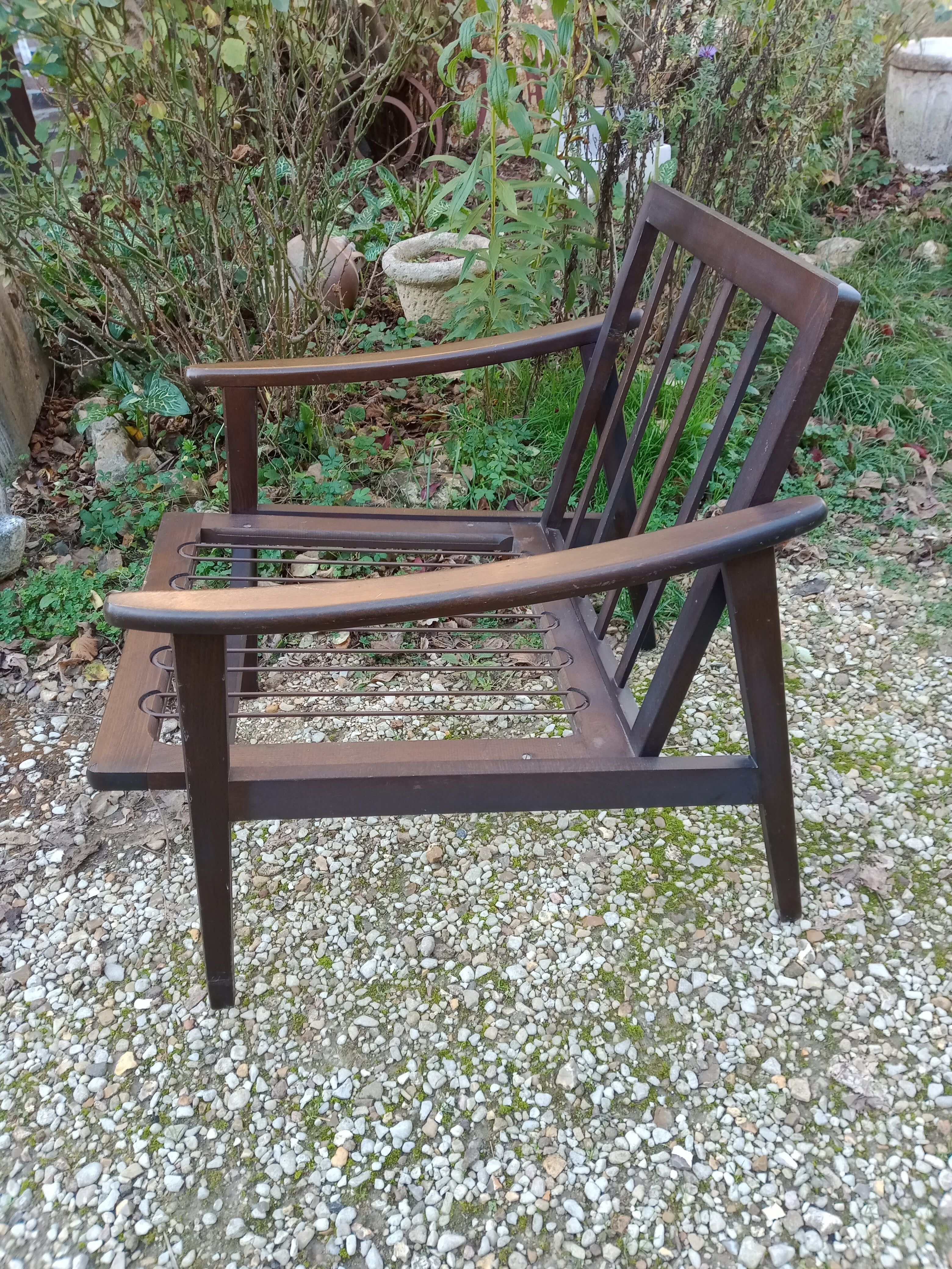 Scandinavian armchair in teak