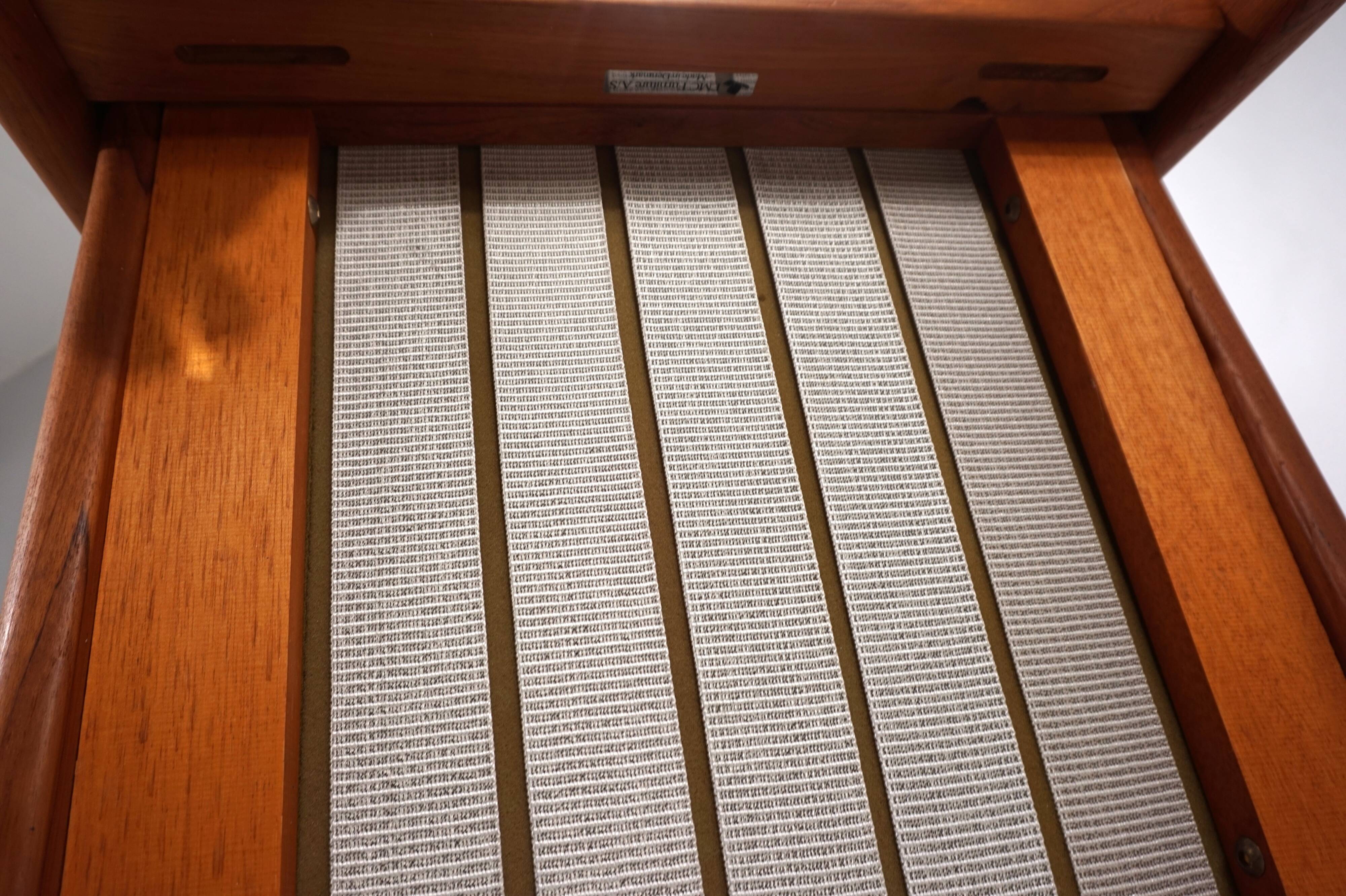 EMC teak leather armchair, 1960