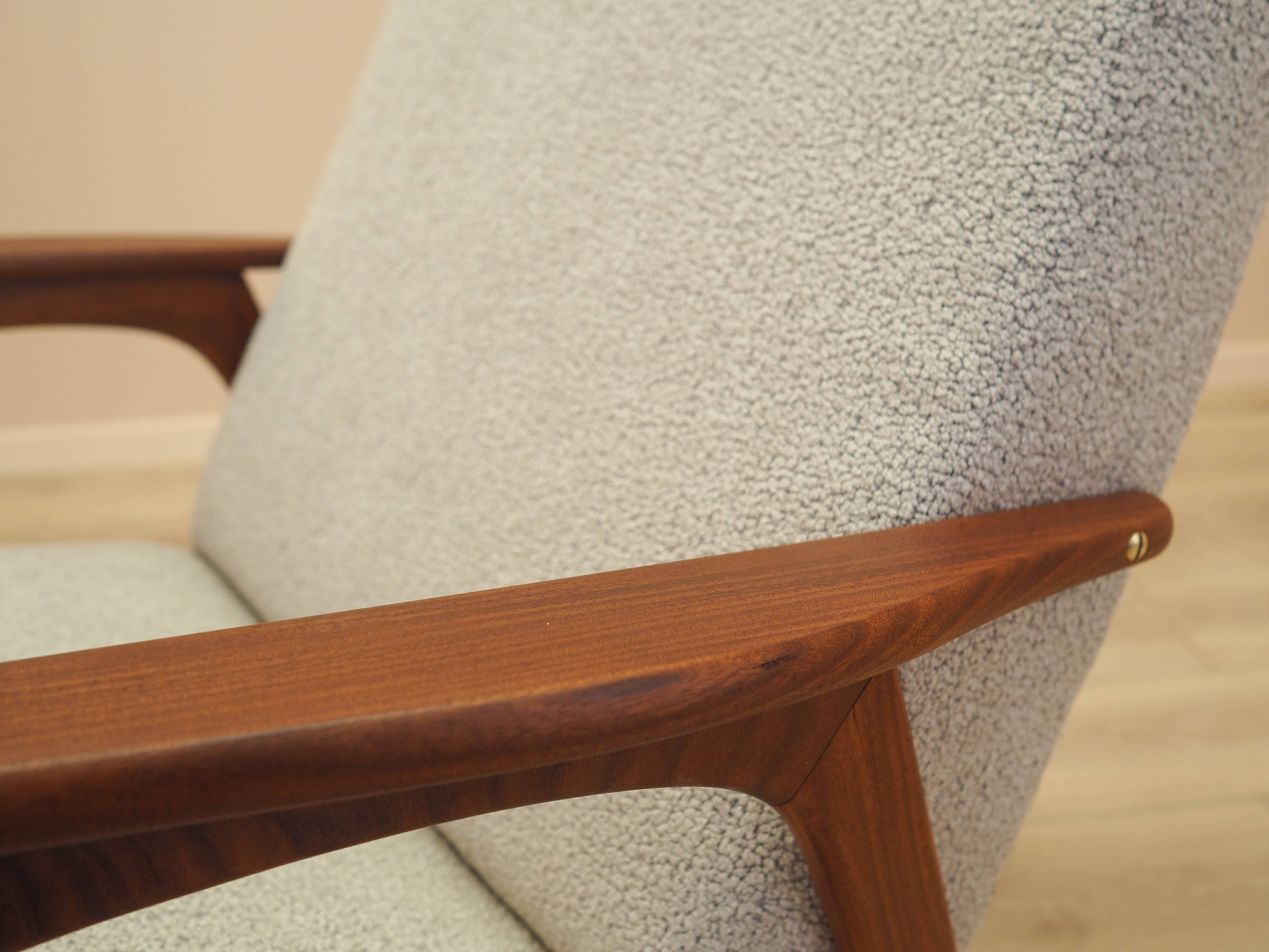 Fauteuil en teck, design danois, années 1970, fabriqué au Danemark