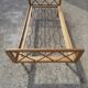 Vintage bed with compass feet from the 1950s