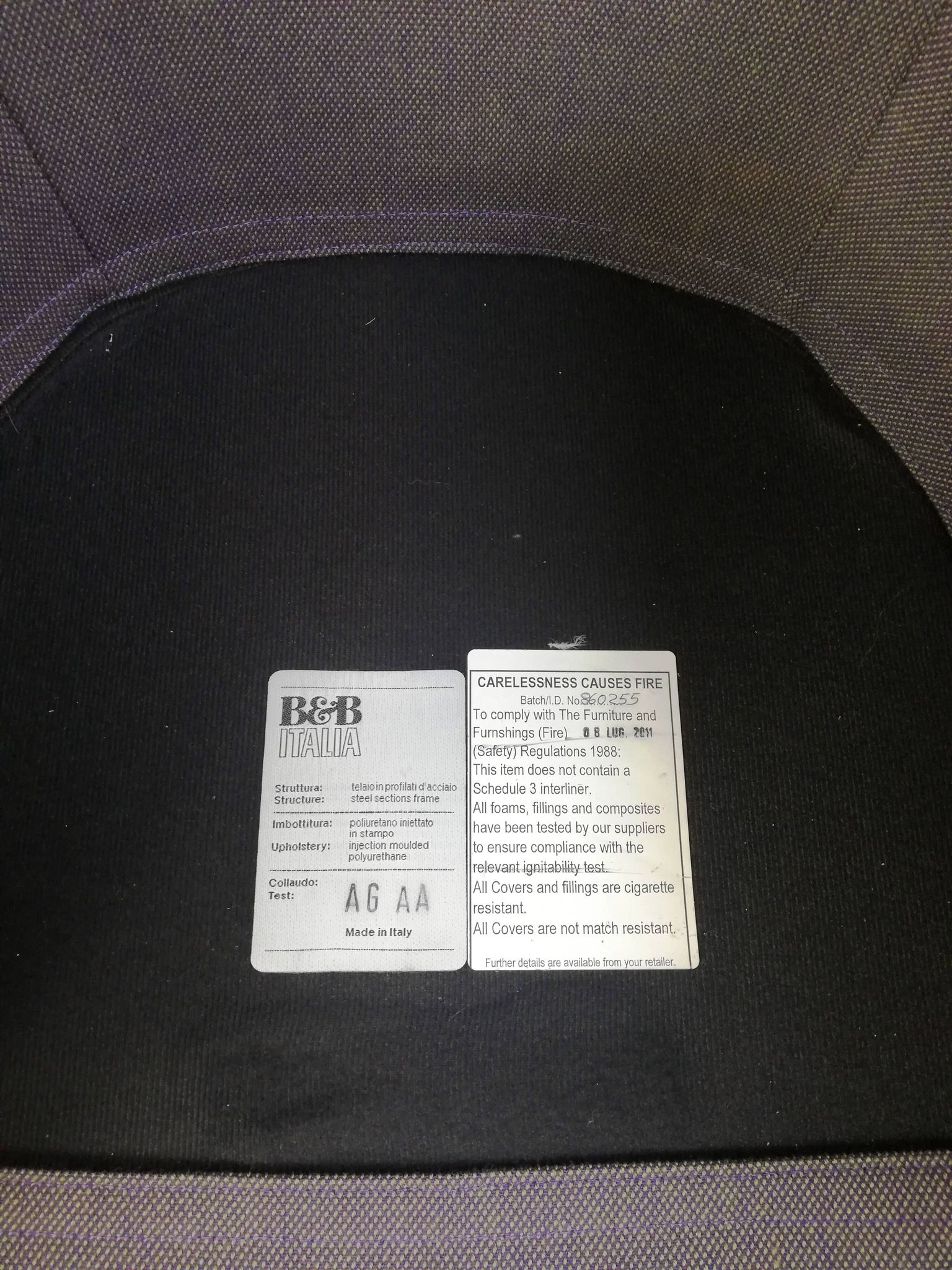 Pair of tulip armchairs, B&B Italia