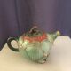 Cloisonnée tea in the shape of lotus flower