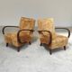 Pair of Art Deco armchairs H410 Type C by Jindrich Halabala for UP Zavody