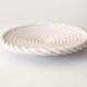 Grand plat spirale Malicorne blanc