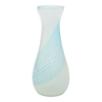 Vase en verre de Murano 'Mezza Filigrana' Par Dino Martens Pour Aureliano Toso