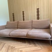 3-seater sofa BoConcept Carlton with ottoman – Vintage style from the 60s/70s