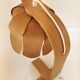 Lampe fleur en bois