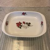 Plat Vintage de Sarreguemines Pyroblan pour le Four