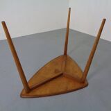 Mid-Century Triangular Teak Side Table, 1960s