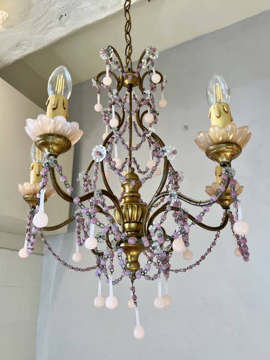 Italian opaline pink lustre