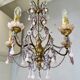 Lustre italien opaline rose