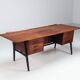 Scandinavian executive desk in rosewood with bar Denmark 1960