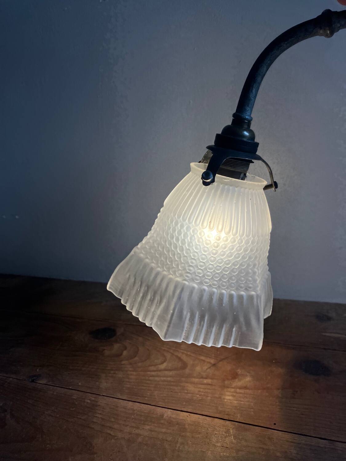 Vintage swan neck wall light