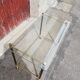 Brass and glass coffee table