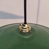 Set of 3 enameled sheet metal pendants