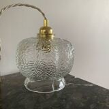 Pendant light with vintage globe