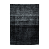 Hand-knotted persian overdyed 289 cm x 402 cm black wool carpet