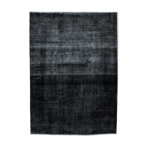 Hand-knotted persian overdyed 289 cm x 402 cm black wool carpet
